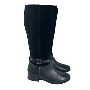 Trotters Black Heeled Boots
